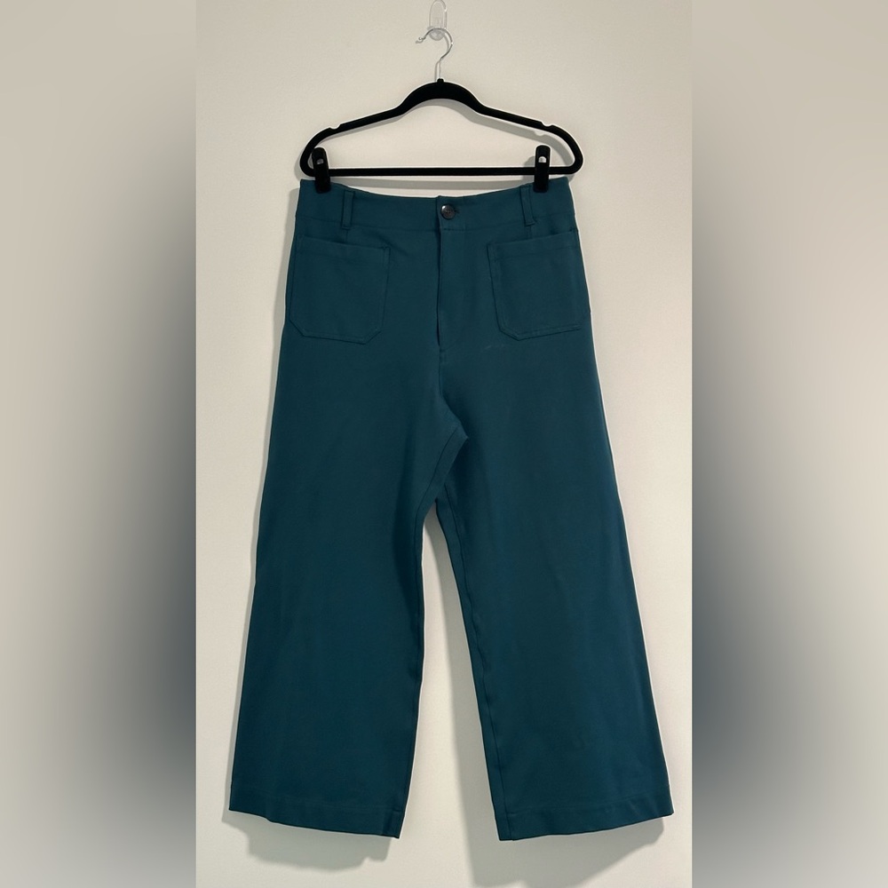 Anthropologie Maeve Blue Flat Front Shorts